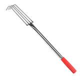 Maxbell Seafood Digging Rake Gardening Tool Gardening Hoe for Backyard Lawn Planting 57cm 4T