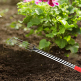 Maxbell Seafood Digging Rake Gardening Tool Gardening Hoe for Backyard Lawn Planting 57cm 4T