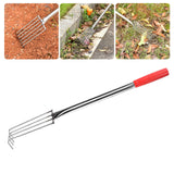 Maxbell Seafood Digging Rake Gardening Tool Gardening Hoe for Backyard Lawn Planting 57cm 4T