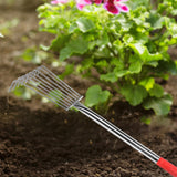Maxbell Seafood Digging Rake Gardening Tool Gardening Hoe for Backyard Lawn Planting 57cm 8T