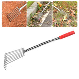 Maxbell Seafood Digging Rake Gardening Tool Gardening Hoe for Backyard Lawn Planting 57cm 8T