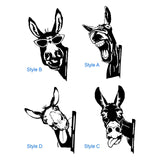 Maxbell Donkey Metal Art Handmade Metal Donkey Yard Art for Garden Courtyard Style A