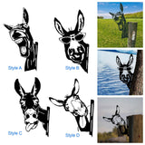 Maxbell Donkey Metal Art Handmade Metal Donkey Yard Art for Garden Courtyard Style A