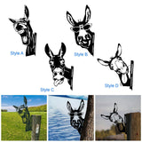 Maxbell Donkey Metal Art Handmade Metal Donkey Yard Art for Garden Courtyard Style A