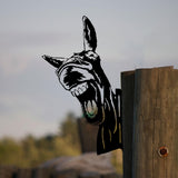 Maxbell Donkey Metal Art Handmade Metal Donkey Yard Art for Garden Courtyard Style A