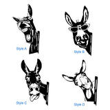 Maxbell Donkey Metal Art Handmade Metal Donkey Yard Art for Garden Courtyard Style A