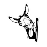 Maxbell Donkey Metal Art Handmade Metal Donkey Yard Art for Garden Courtyard Style D