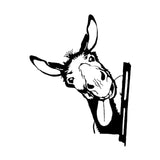 Maxbell Donkey Metal Art Handmade Metal Donkey Yard Art for Garden Courtyard Style D