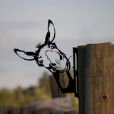 Maxbell Donkey Metal Art Handmade Metal Donkey Yard Art for Garden Courtyard Style D