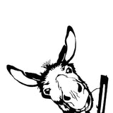 Maxbell Donkey Metal Art Handmade Metal Donkey Yard Art for Garden Courtyard Style D