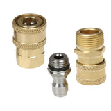 Maxbell 3x Pressure Washer Adapter Set for Power Washer Hose M22-14 Female Connector