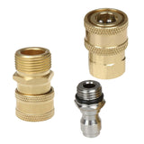 Maxbell 3x Pressure Washer Adapter Set for Power Washer Hose M22-14 Female Connector