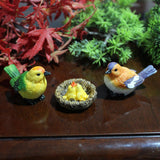 Maxbell Miniature Birds Figures Craft Sculpture Bird Statue for Home Backyard Garden