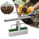 Maxbell Handheld Soil Block Maker Soil Blocker for Terraces Outdoor Vegetable Fruits