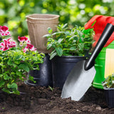 Maxbell Garden Shovel Iron Heavy Duty Garden Trowel for Transplanting Smoothing Soil S