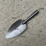 Maxbell Garden Shovel Iron Heavy Duty Garden Trowel for Transplanting Smoothing Soil L