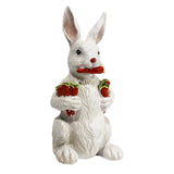 Maxbell Garden Rabbit Statue Creative Resin Craft Ornament for Yard Balcony Outdoor
