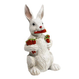 Maxbell Garden Rabbit Statue Creative Resin Craft Ornament for Yard Balcony Outdoor