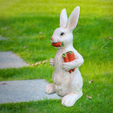 Maxbell Garden Rabbit Statue Creative Resin Craft Ornament for Yard Balcony Outdoor