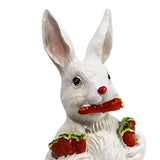 Maxbell Garden Rabbit Statue Creative Resin Craft Ornament for Yard Balcony Outdoor