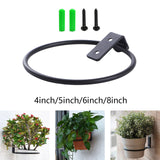 Maxbell Wall Mounted Wall Bracket Outdoor Hanigng Planter Rings for Garden Yard Wall 4inch