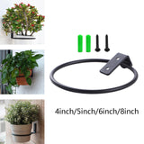 Maxbell Wall Mounted Wall Bracket Outdoor Hanigng Planter Rings for Garden Yard Wall 4inch
