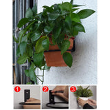 Maxbell Wall Mounted Wall Bracket Outdoor Hanigng Planter Rings for Garden Yard Wall 5inch