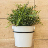 Maxbell Wall Mounted Wall Bracket Outdoor Hanigng Planter Rings for Garden Yard Wall 6inch