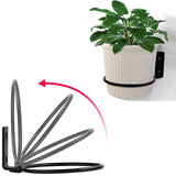 Maxbell Wall Mounted Wall Bracket Outdoor Hanigng Planter Rings for Garden Yard Wall 8inch
