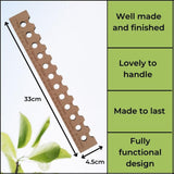 Maxbell Planting Ruler with Holes for Vegetables Precise Planting and Spacing Garden