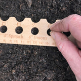 Maxbell Planting Ruler with Holes for Vegetables Precise Planting and Spacing Garden