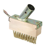 Maxbell Weeding Remover Brush Wire Brush Broom Deck Cleaner Brush for Garden