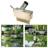 Maxbell Weeding Remover Brush Wire Brush Broom Deck Cleaner Brush for Garden