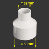 Maxbell Woodworking Extractor Reducer Vacuum Hose Adapter PVC Attachment Accessories 50mm to 32mm