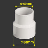 Maxbell Woodworking Extractor Reducer Vacuum Hose Adapter PVC Attachment Accessories 50mm to 40mm