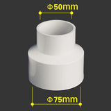 Maxbell Woodworking Extractor Reducer Vacuum Hose Adapter PVC Attachment Accessories 50mm to 75mm