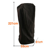 Maxbell Patio Heater Cover Waterproof 221cm Sturdy Black Polyester Fabric Dust Cover