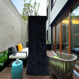Maxbell Patio Heater Cover Waterproof 221cm Sturdy Black Polyester Fabric Dust Cover