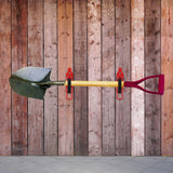 Maxbell 2x Shovel Mount for Roof Rack Premium Shovel Mount for Roof Rack Boats Truck Red