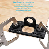Maxbell Cabinet Adjustable Shelf Jig Drill Guide Kit Metal for Professionals Durable