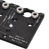 Maxbell Cabinet Adjustable Shelf Jig Drill Guide Kit Metal for Professionals Durable