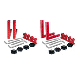 Maxbell 2 Pieces 90 Degree Positioning Square Clamp Kit for Shelving Cabinets