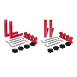 Maxbell 2 Pieces 90 Degree Positioning Square Clamp Kit for Shelving Cabinets