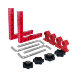 Maxbell 2 Pieces 90 Degree Positioning Square Clamp Kit for Shelving Cabinets