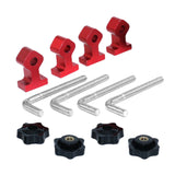 Maxbell 2 Pieces 90 Degree Positioning Square Clamp Kit for Shelving Cabinets