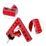 Maxbell 2 Pieces 90 Degree Positioning Square Clamp Kit for Shelving Cabinets