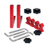 Maxbell 2 Pieces 90 Degree Positioning Square Clamp Kit for Shelving Cabinets