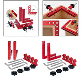 Maxbell 2 Pieces 90 Degree Positioning Square Clamp Kit for Shelving Cabinets