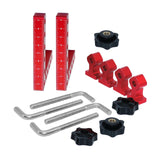 Maxbell 2 Pieces 90 Degree Positioning Square Clamp Kit for Shelving Cabinets