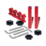 Maxbell 2 Pieces 90 Degree Positioning Square Clamp Kit for Shelving Cabinets